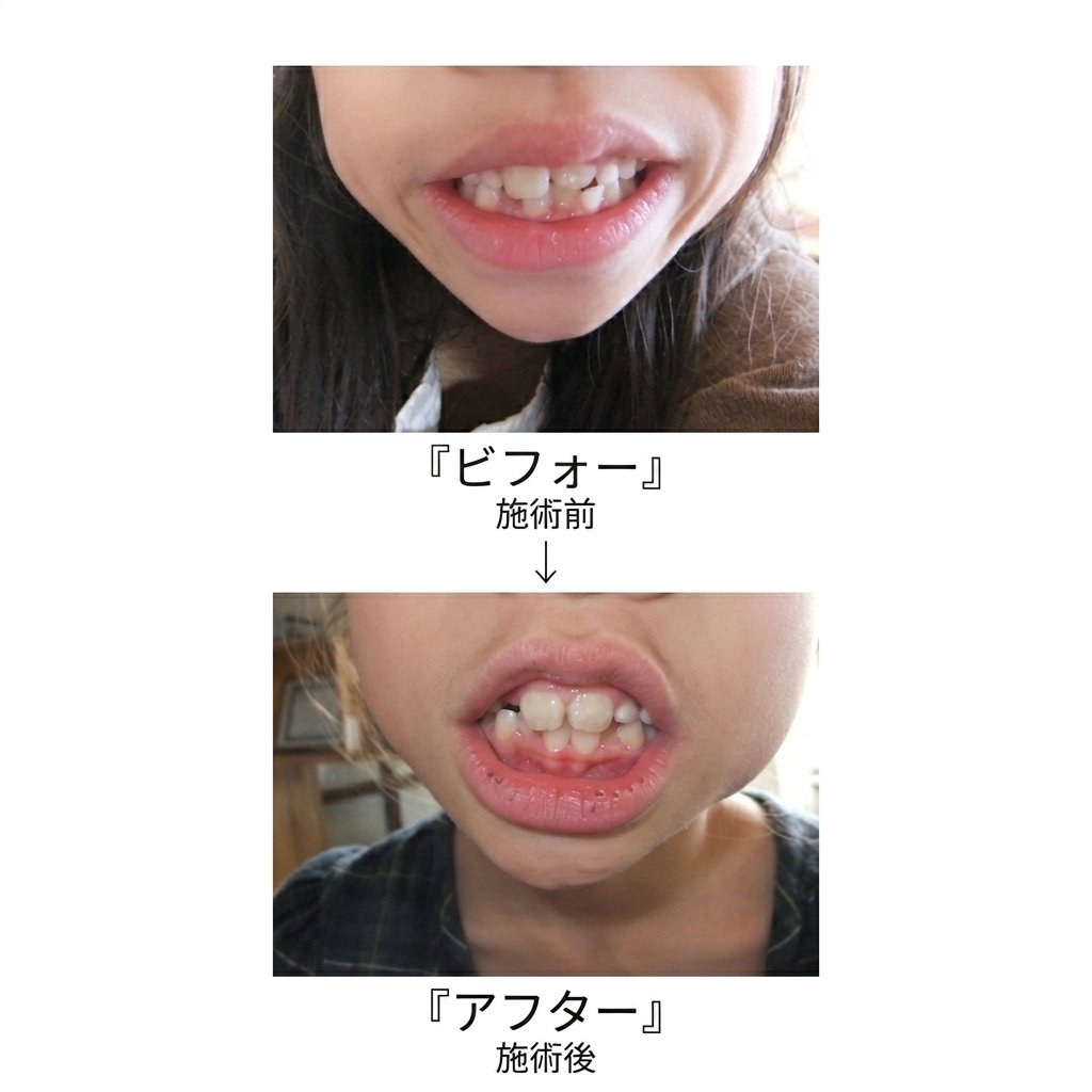 整体による改善例3 施術前 施術後